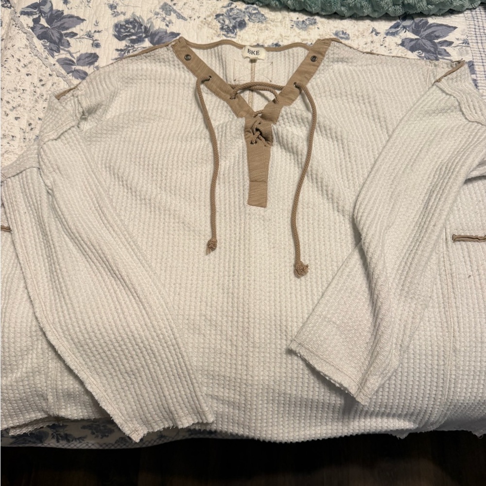 BKE Tan Knit Sweater